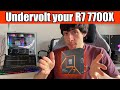 Undervolt your ryzen 7 7700x for more fps and lower temperature