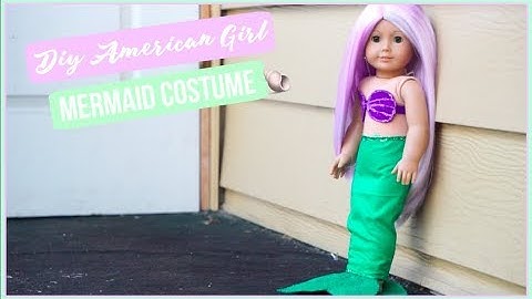 DIY MERMAID COSTUME! /  American Girl DIY No Sew Mermaid Halloween Costume!