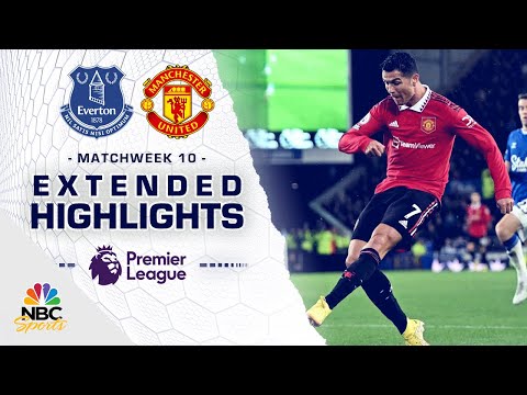 Everton v. Manchester United | PREMIER LEAGUE HIGHLIGHTS | 10/9/2022 | NBC Sports