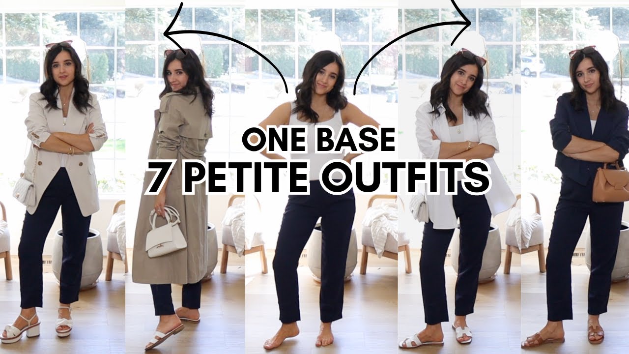 ONE Base 7 PETITE OUTFITS! Minimal Spring Outfit Ideas 2024