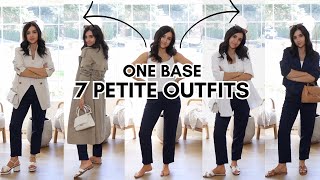 ONE Base 7 PETITE OUTFITS! Minimal Spring Outfit Ideas 2024