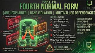 4th Normal Form (4NF) & Multivalued Dependencies Explained | Database Normalization | DBMS Part 14