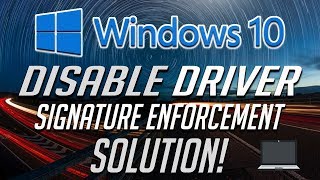 windows 10: disable driver signature enforcement [solution] 2024
