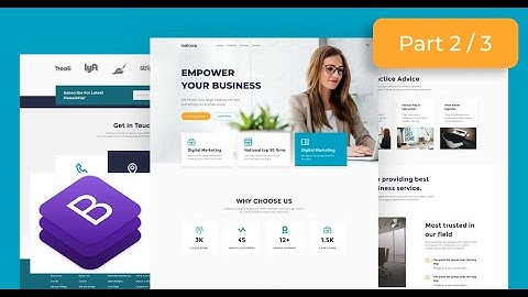 Complete Online Business Website Template with Bootstrap From Scratch - HTML / CSS - Part 2