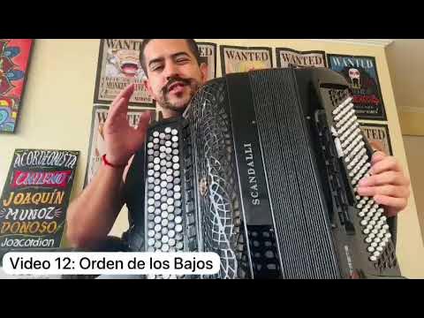 Aprendiendo Acordeón Video 12 Orden de los Bajos YouTube