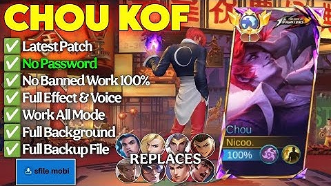Skin Script Chou KOF - Iori Yagami No Password | Full Effect & Voice | Latest Patch