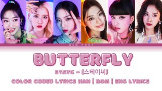 STAYC Butterfly Lyrics (Color Coded Lyrics) Resimi