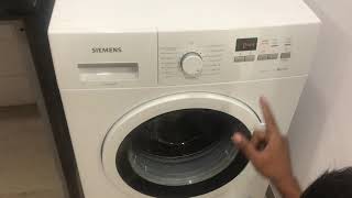 Siemens 7 Kg washing Machine Demo