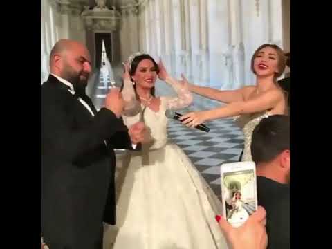 ميريام فارس تراقص عروسين على أنغام السكاكين