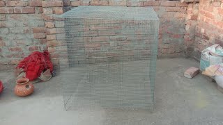 How to make birds cage 2/1.5/1.5||birds cage kaise banaye