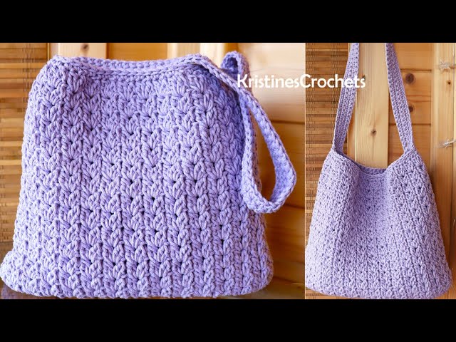 Simple Crochet Tote Bag Tutorial 