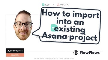 How to import into an existing Asana project...
