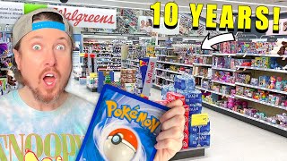 I Found 10 YEAR OLD Pokemon Cards in Walgreens! (opening it)