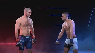 Sean Strickland vs Nate Diaz - CPU vs CPU - UFC 5