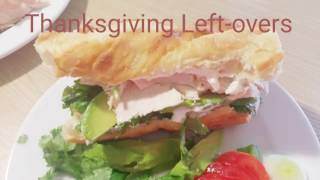 I made healthy thanksgiving sandwich from leftover turkey breast in 5,
min or less this recipe with avocado, vegenaise, tomatoes, br...