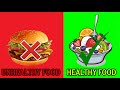 Healthy And UnHealthy Food تعليم الأطفال الأكل الصحي وغير الصحي