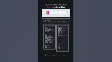 Social✨ Media Icons Effect | HTML & CSS✨Source 🔗 code link in the comments. #html #css #javascript