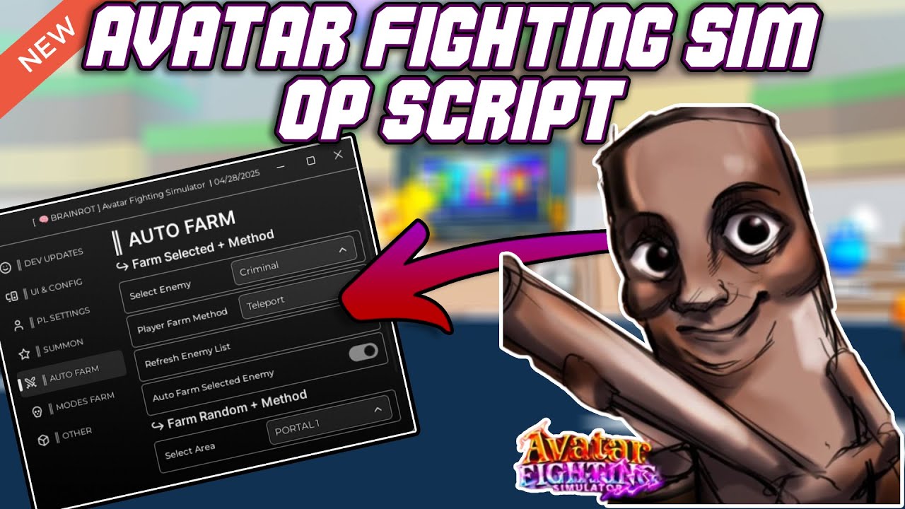 [ 🧠 BRAINROT ] Avatar Fighting Simulator Script (2025) PASTEBIN - Auto ...