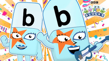 Brilliant Alphablock B | Letter of the Week! 🚀 | Learn to Spell | @officialalphablocks