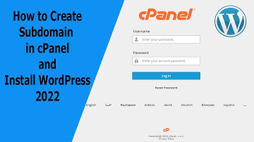 How to Create Subdomain and Install WordPress | কিভাবে সাবডোমেইন তৈরি করে ওয়ার্ডপ্রেস ইনস্টল করবেন |