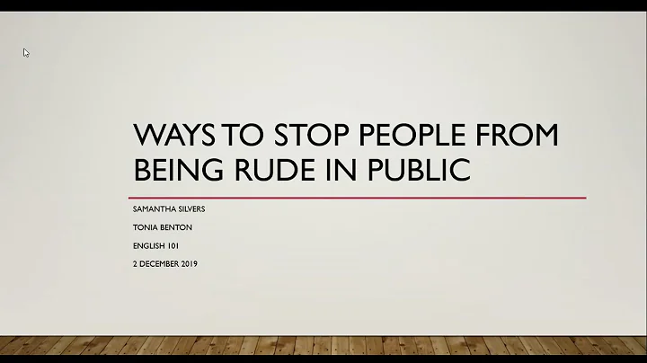 Ways to Stop People From Being Rude in Public