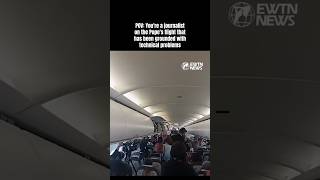 POV: You're a journalist on the Pope's flight that has been grounded with technical problems