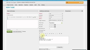 Deliverables and tasks