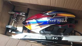 Unboxing Trex 700x oh yeah buddy any information on setup a 2s battery for electronics