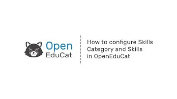 How to configure Skills Category and Skills in OpenEduCat