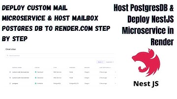 Host PostgreSQL DB & Deploy a NestJS application - Free, Easy & Quick to Render.com Step by Step