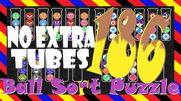 Ball Sort Puzzle Level  186😂No Extra Tubes😂Game Walkthrough😘