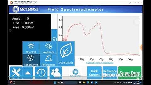 ATP9100 Software Introduction for the Optosky Handheld Field Spectroradiometer