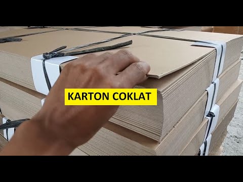 Cara membuat paper bag simple dari karton. 