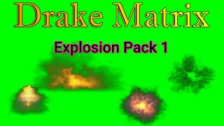 4 pack Green Screen explosion 1