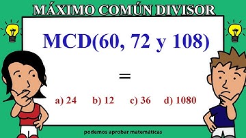 MÁXIMO COMÚN DIVISOR