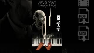 Spiegel Im Spiegel - Arvo Pärt #pianotutorial #sheetmusic #midi