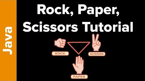 Java Game Tutorial: Rock, Paper, Scissors