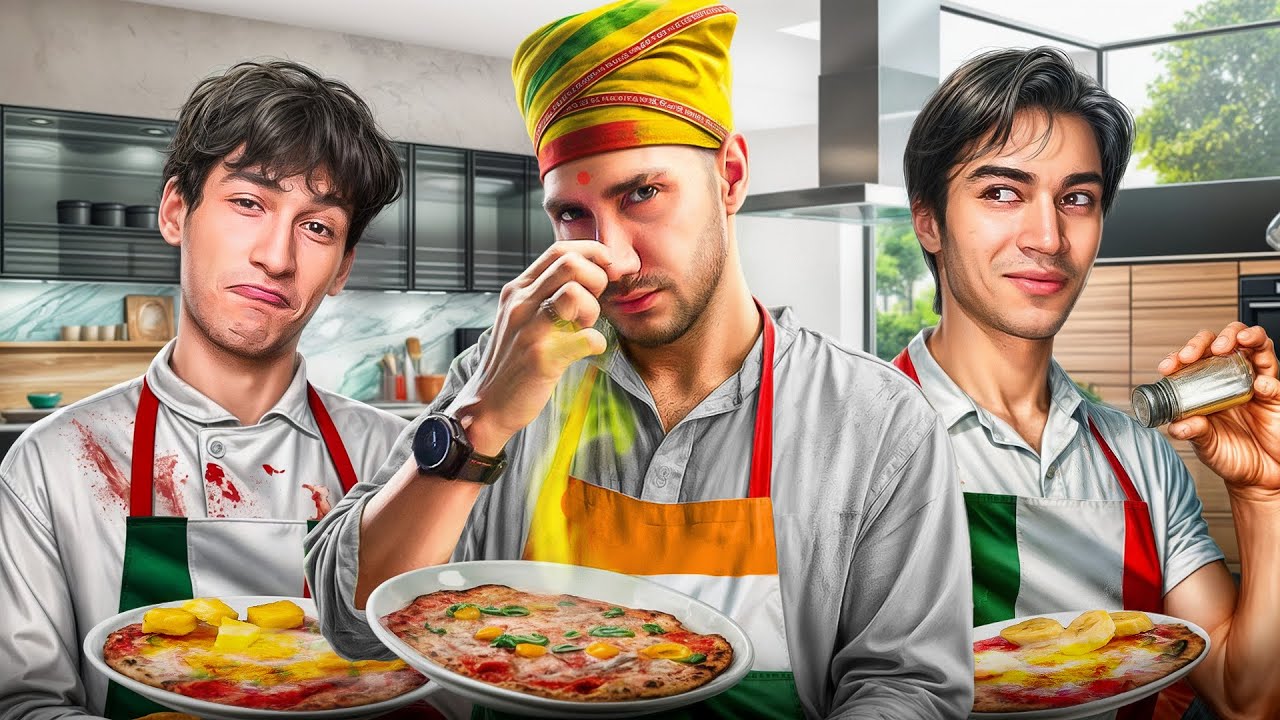 🍳 املت کشورهای مختلفو درست کردیم 🤢 فقط هندیش😂🔥