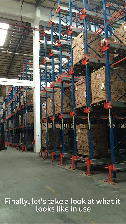 Shuttle rack installation process #manufacturing #factory #racking #shelves#Storlogi