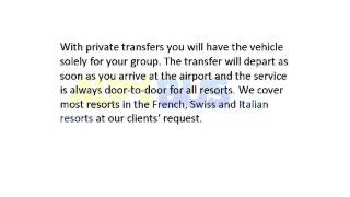 What is the difference between shared and private transfers?