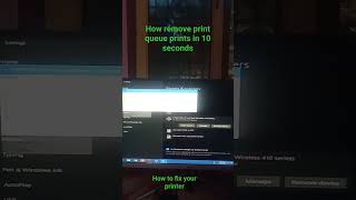 How to remove print queue in pc windows 🪟 10 #windows #youtubeshorts #explore
