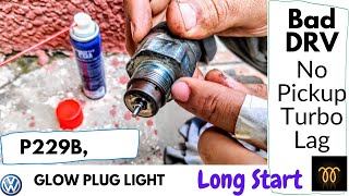 Skoda P229B, Fuel Pressure Regulator Exceeded Control Limits | Bad DRV, Late Start | Glow Plug Light