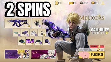 CODM MELIODAS DRAW 2 Spins | LEGENDARY SHOCKWAVE - Sins Maximus | Seven Deadly Sins