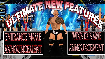 WR3D ALL NEW FEATURES |WINNER NAME  & ENTRANCE NAME ANNOUNCEMENT| WR3D KRF MOD #wr3dnewmods