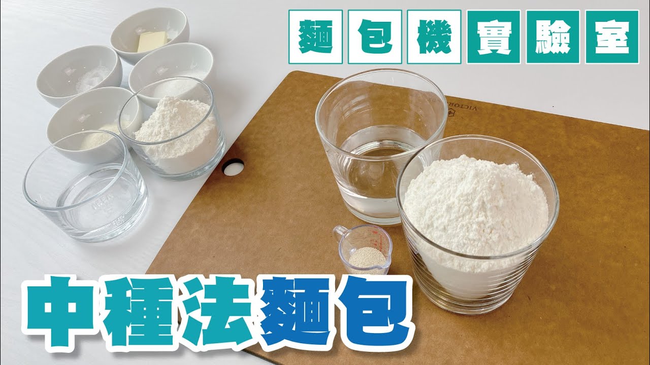 麵包機實驗室【中種法麵包】甚麼是中種法? | 中種法同水合法有咩分別 | 麵種大不同 |中種 | Panasonic麵包機 | SD-P104 |