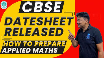 CBSE 2026 | Date Sheet Released | How to prepare Applied maths | gaur Classes