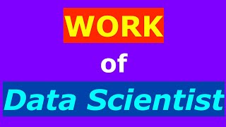 What is the work of a Data Scientist?