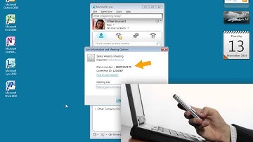 Microsoft Lync join a meeting and select an audio option