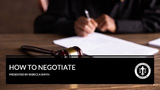 (UQLS) How to: Negotiation