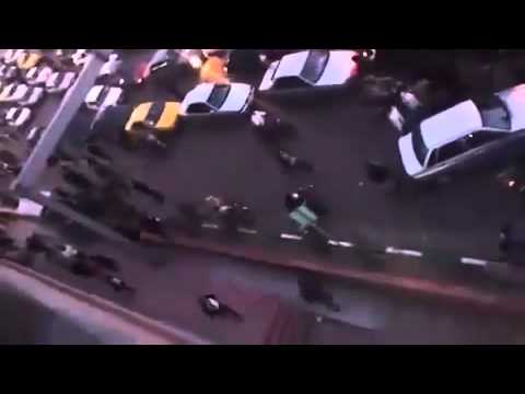 RAW VIDEO Iran Protesters Basiji Set Fires Chant o...